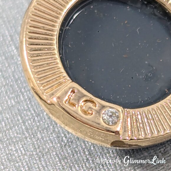 Liz Claiborne Gold Tone Drop Earrings Smokey Gray Rhinestone Circle Dangle NWT - Picture 7 of 8